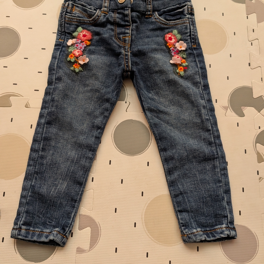 MonnaLisa Blue Denim with Distressed Details
